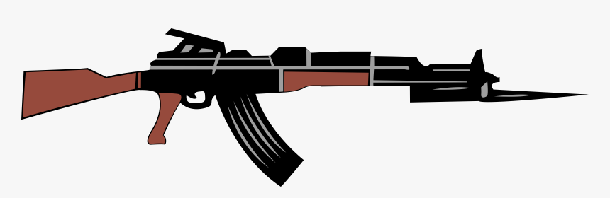 Ak-47 Clip Rifle Automatic Firearm, HD Png Download, Free Download