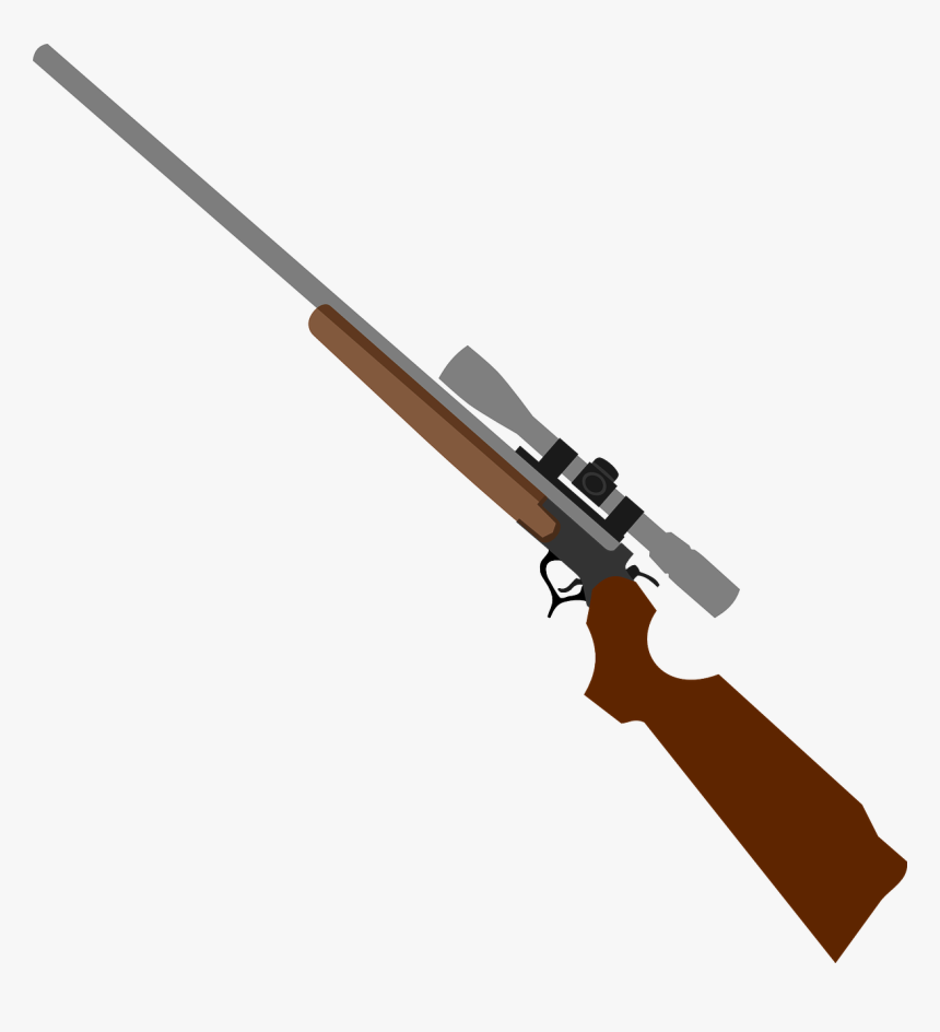 Weapon, Rifle, Gun, Telescopic Sight - Hunting Rifle Clipart, HD Png Download, Free Download