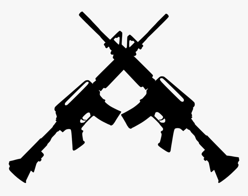 Guns Crossed Clipart, HD Png Download, Free Download