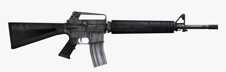 M16 Assault Rifle Clip Arts - Full Metal Airsoft M16, HD Png Download, Free Download