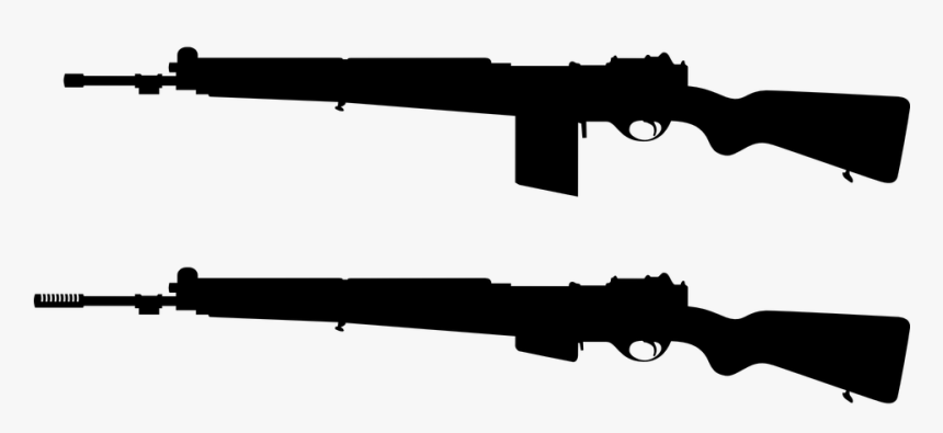 Shotgun Vector Silhouette - Army Gun Silhouette, HD Png Download, Free Download