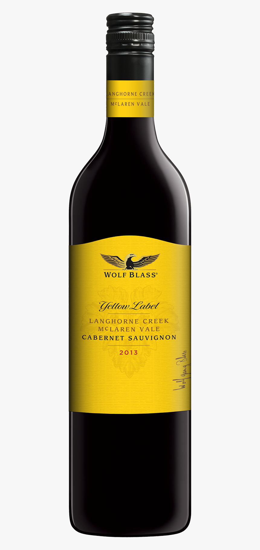 Wb Yl Cab Sauv - Wolf Blass Shiraz Cabernet Yellow Label, HD Png Download, Free Download