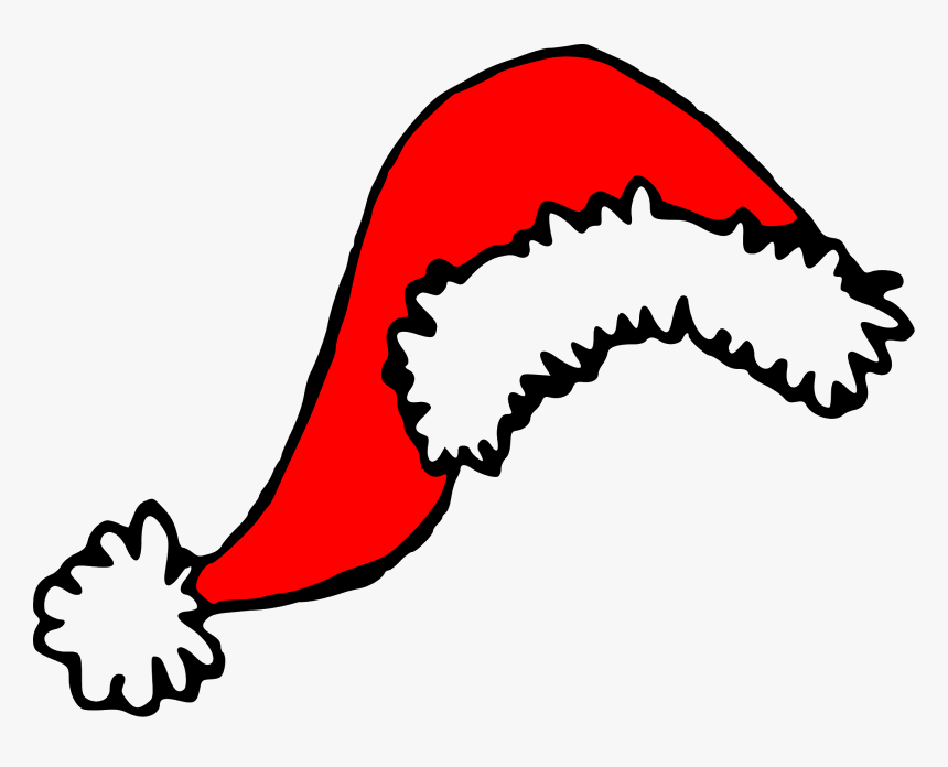 Santa Cap Group - Christmas Hat Drawing Png, Transparent Png, Free Download