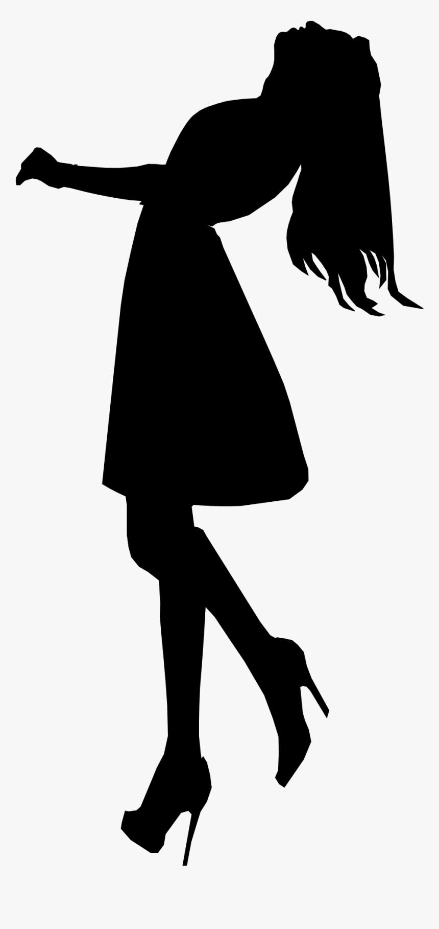 Shadow Lady Fashion Model Hair Png Image - Sombra De Chica Png, Transparent Png, Free Download