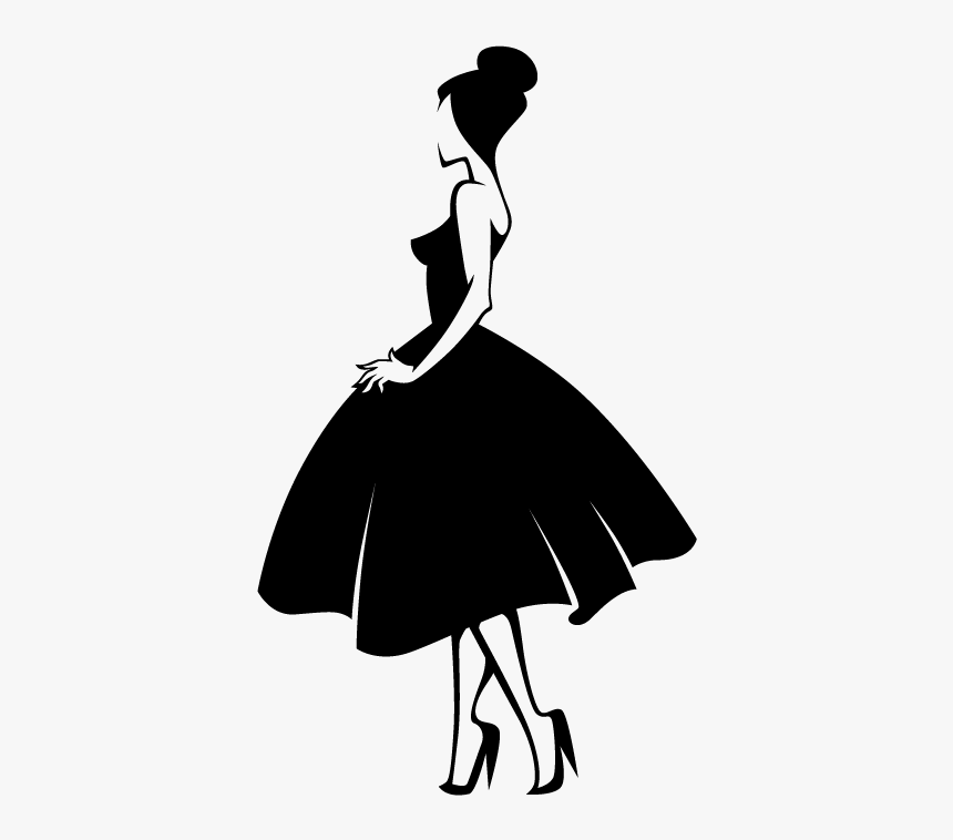 Fashion Silhouette Model - Fashion Model Silhouette Png, Transparent Png, Free Download