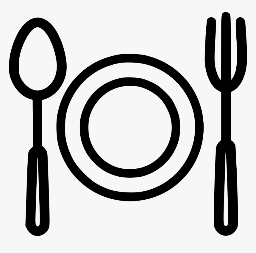Transparent Spoon Clipart Black And White - Icon Spoon And Fork Png, Png .....