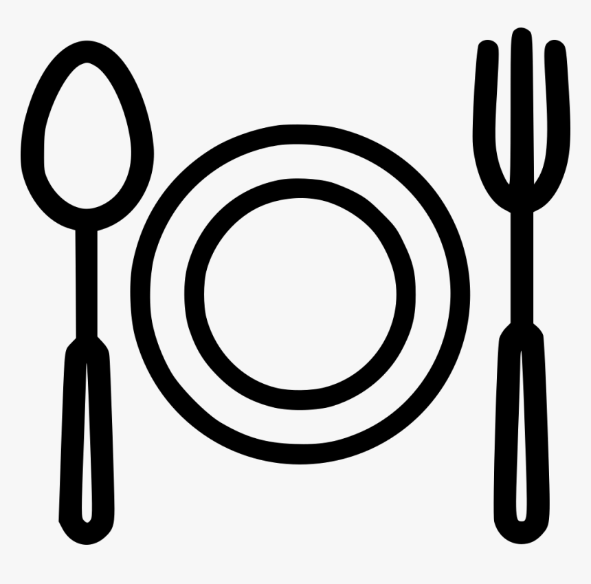 Transparent Spoon Clipart Black And White - Icon Spoon And Fork Png, Png Download, Free Download