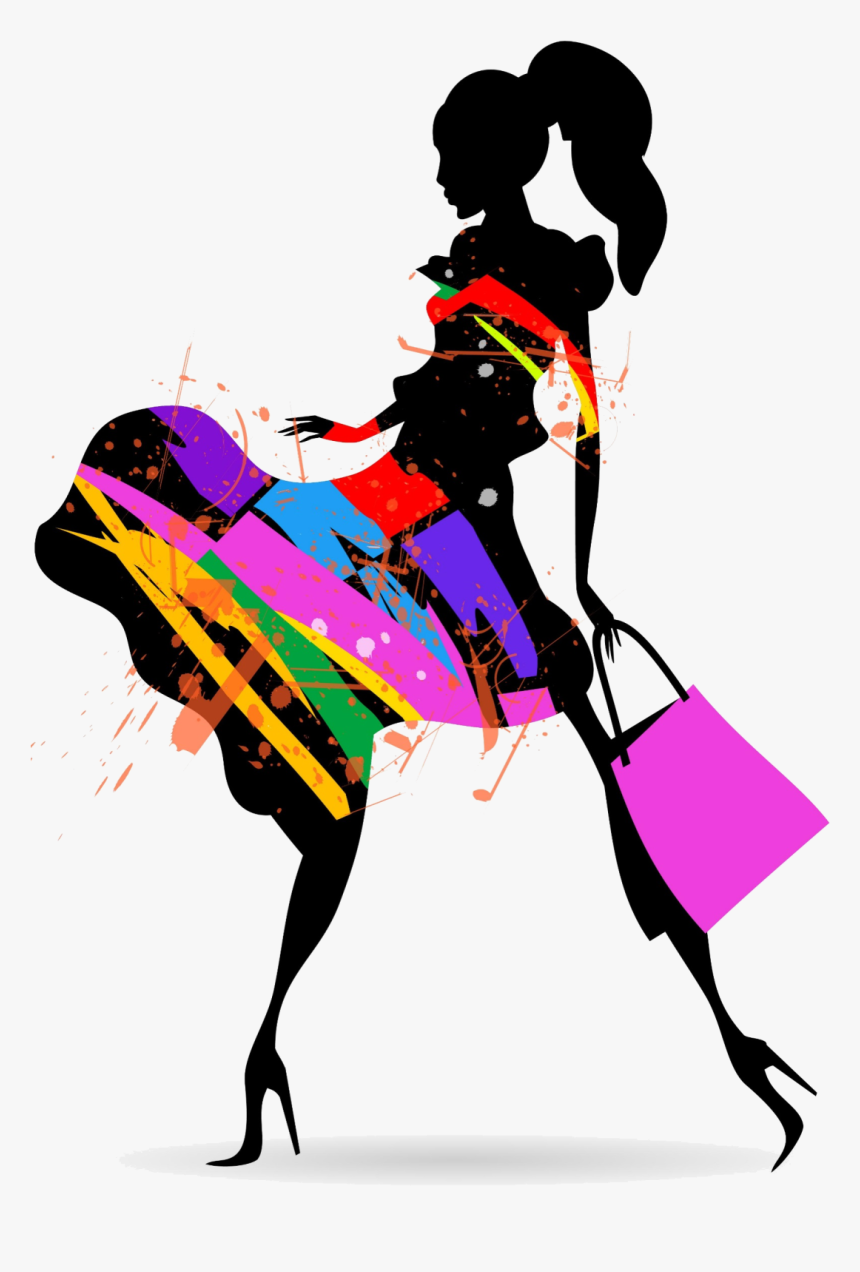 Fashion Silhouette Color No Background - Transparent Background Fashion Png, Png Download, Free Download