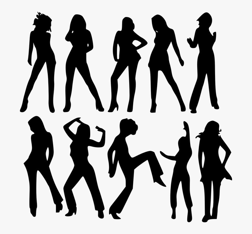 Fashion Models, Models, Fashion, Women, Sexy, Female - Women Silhouette Clip Art, HD Png Download, Free Download