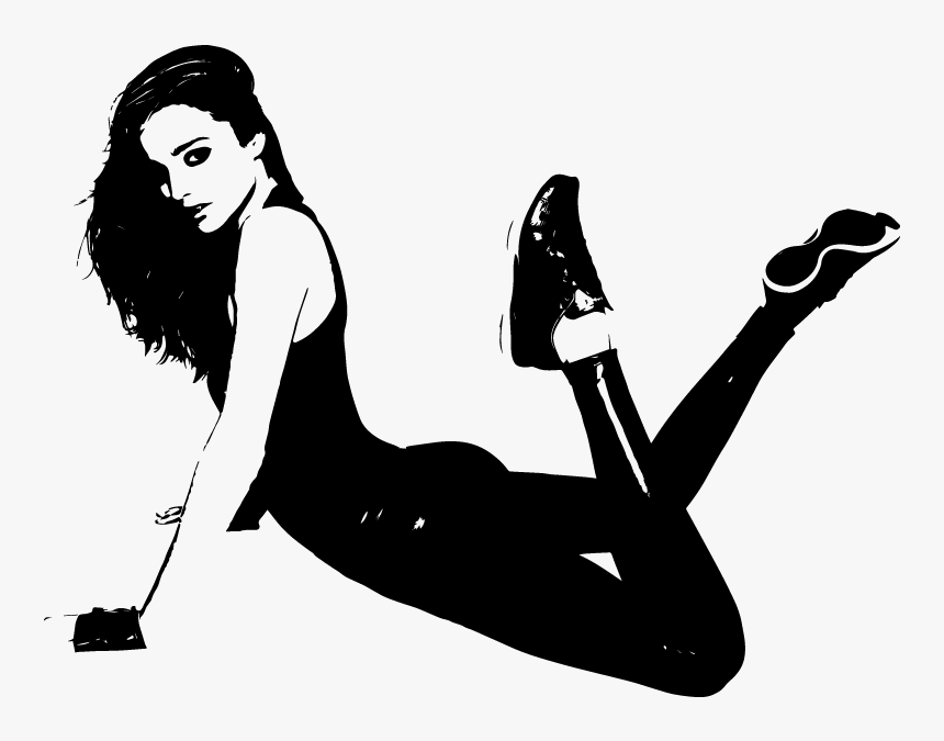 Fashion Model Silhouette Vector, HD Png Download, Free Download