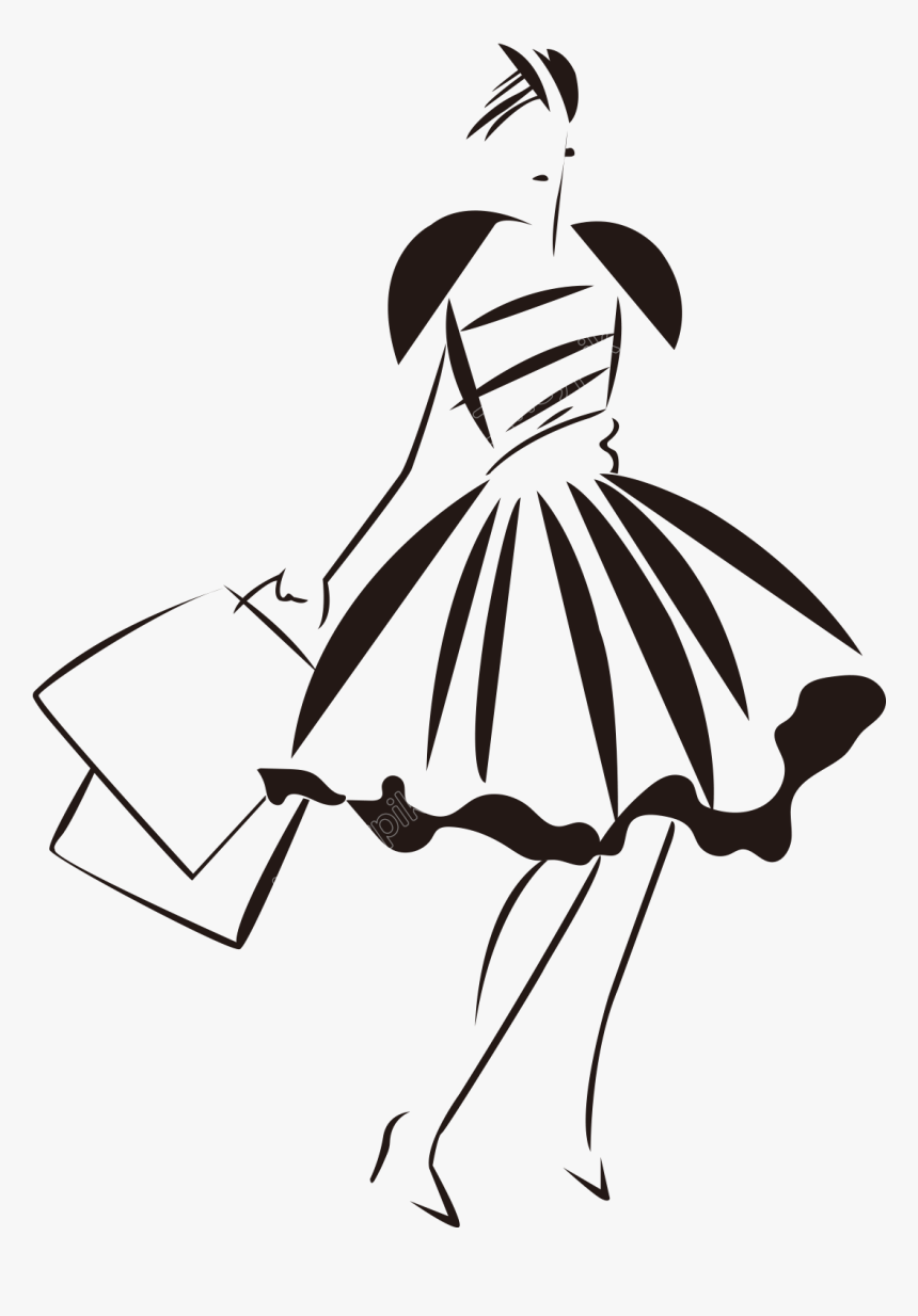 Model Silhouette Png - Sunday Is For Shopping, Transparent Png, Free Download