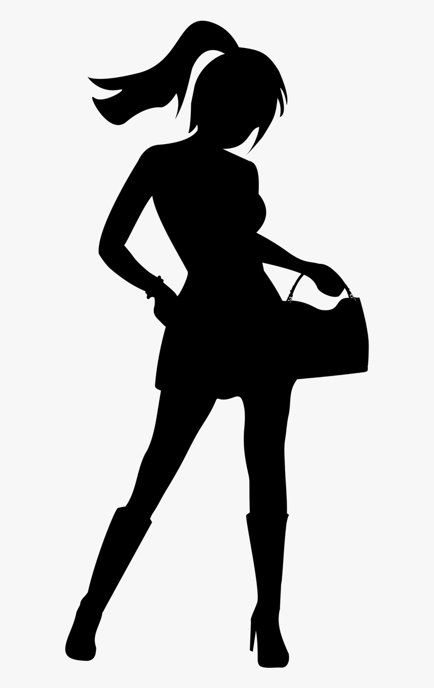 Template Woman Fashion Free Picture - Vectores De Silueta De Mujer, HD Png Download, Free Download