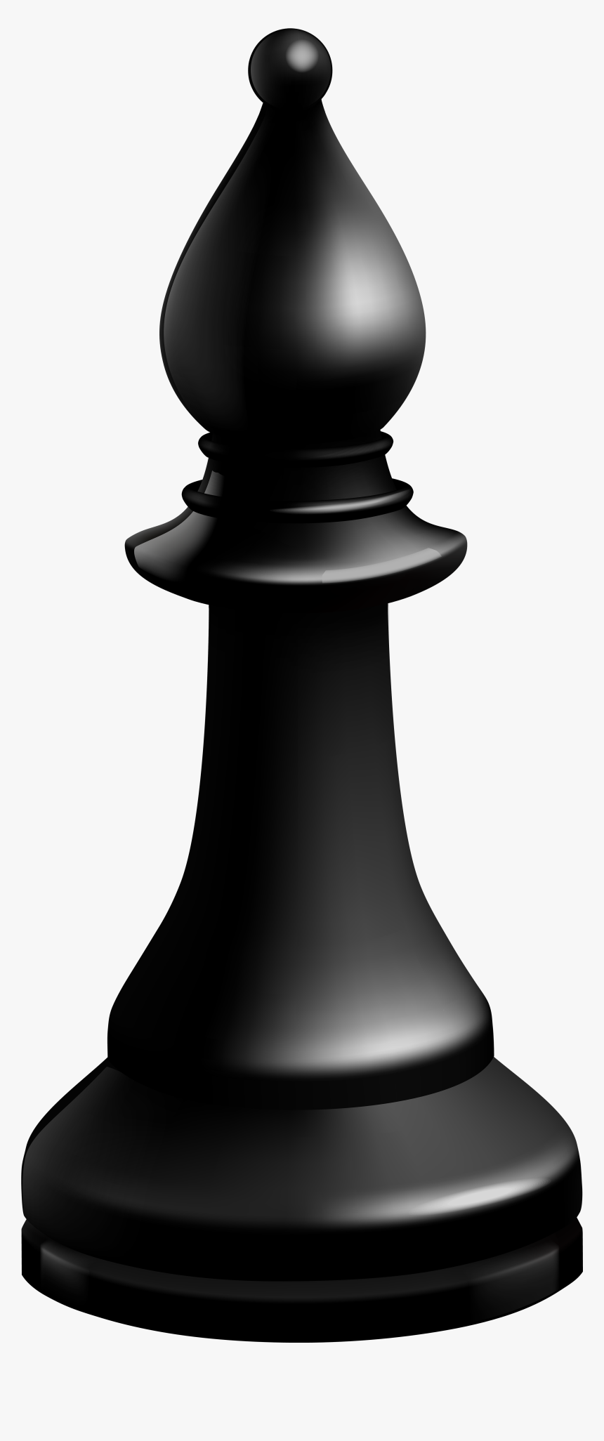 Bishop Black Chess Piece Png Clip Art - Chess, Transparent Png, Free Download