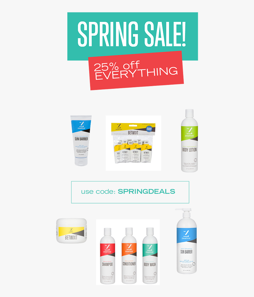 Zealios Big Spring Sale 25% Off Everything - Ginzler, HD Png Download, Free Download