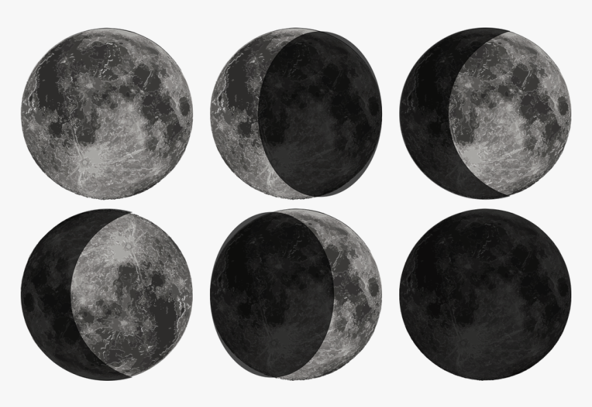 Moon, Phase, Zodiac, Astronomy, Sky, Moonlight - Circle, HD Png Download, Free Download