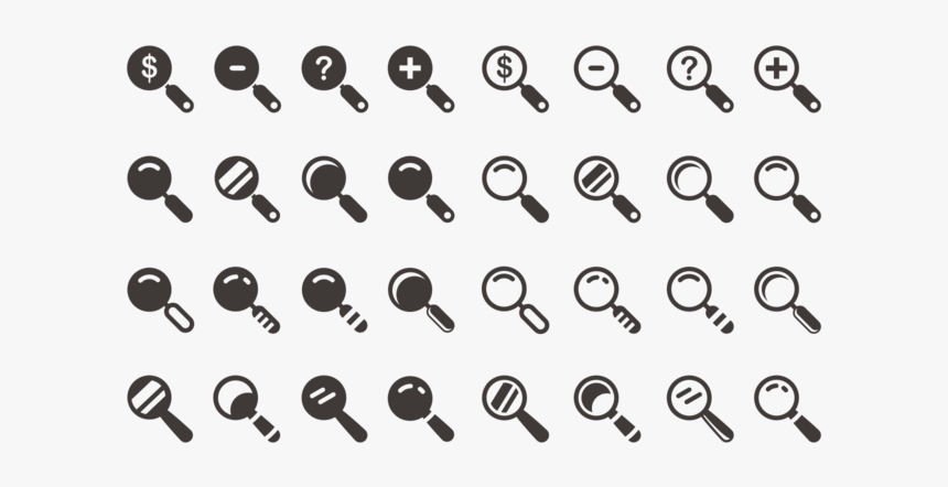 Libre Lupa Icons Vector - Fundo De Lupas Png, Transparent Png, Free Download
