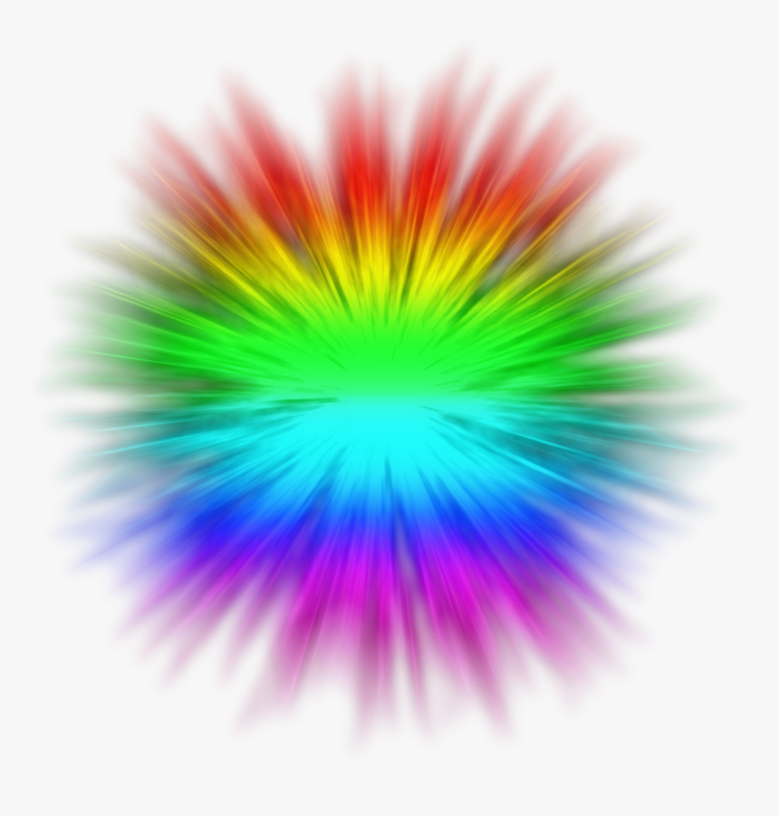 Download Explosion Transparent Png Clipart - Rainbow Explosion Transparent, Png Download, Free Download