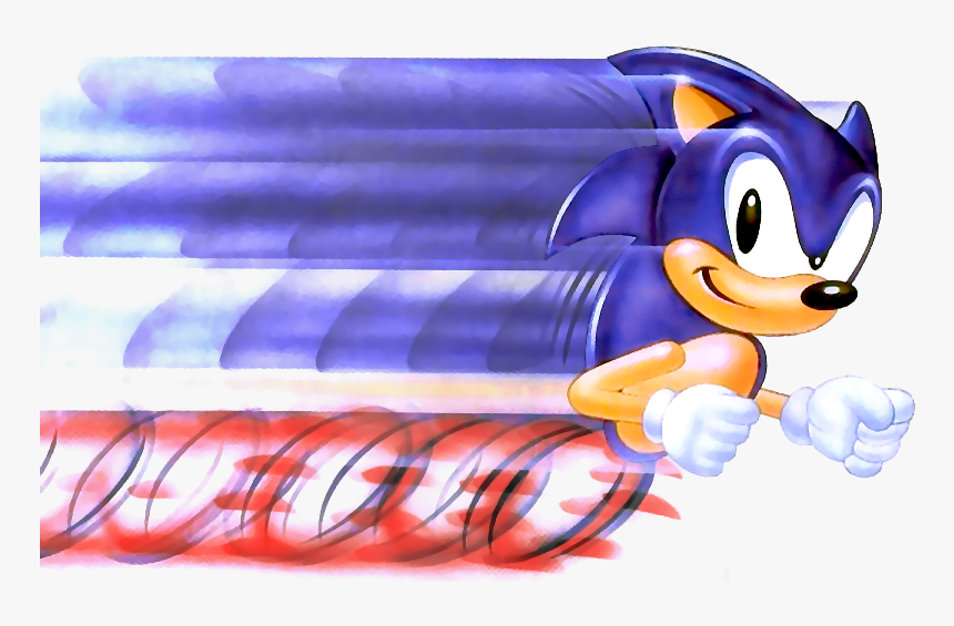 Sonic Running Super Fast, HD Png Download, Free Download