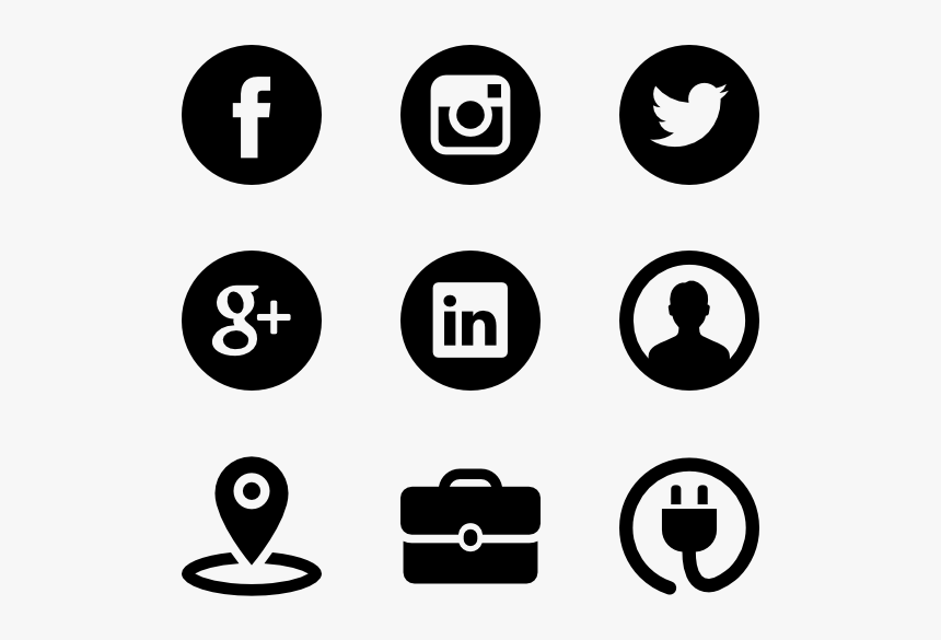 Logo Redes Sociales Png - Png Iconos Redes Sociales, Transparent Png, Free Download