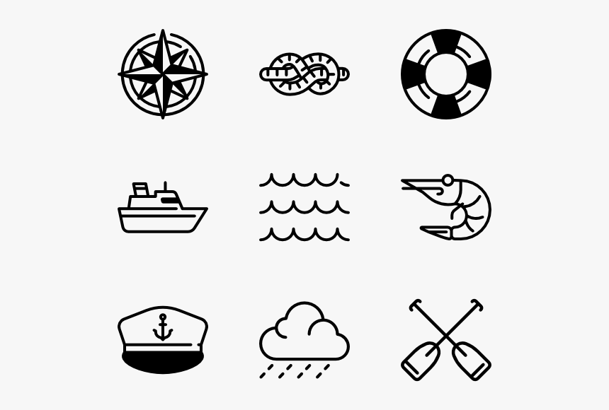 Sea Pack - Sea Icon Vector Png, Transparent Png, Free Download