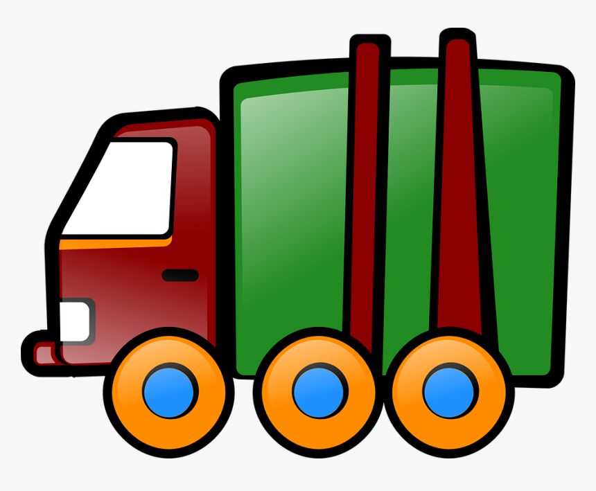 Truck, Toy, Vehicle, Cartoon, Pickup, Construction - Toy Car Clip Art, HD Png Download, Free Download