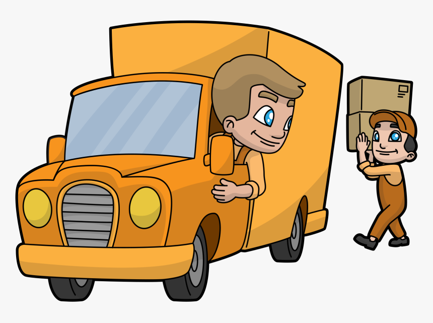 Cartoon Delivery Truck Png, Transparent Png, Free Download