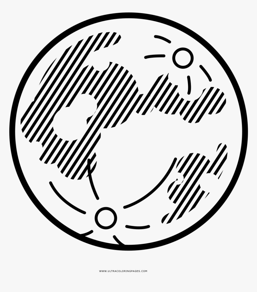 Moon Phase Coloring Page - Circle, HD Png Download, Free Download