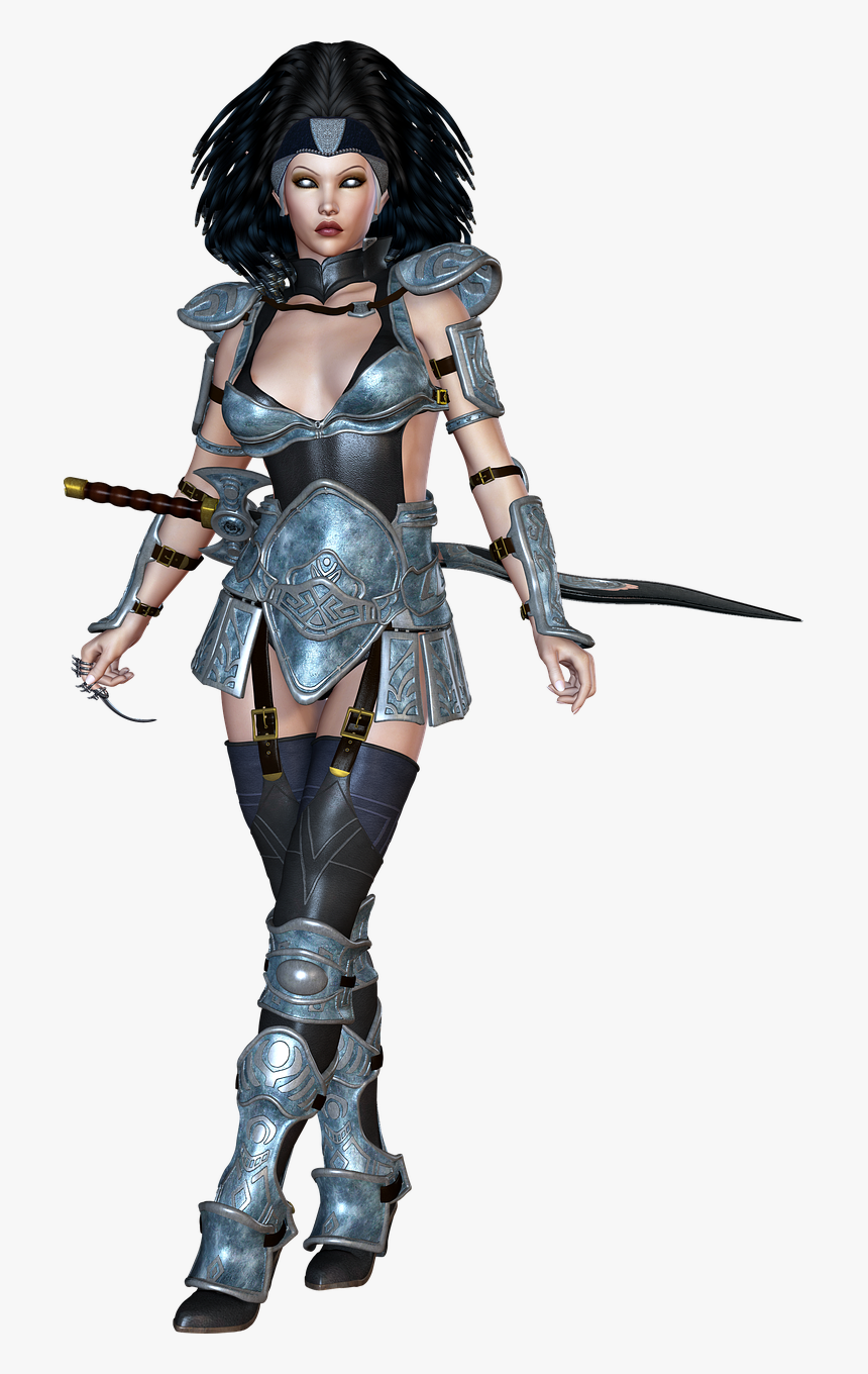 Warrior Armor Girl, HD Png Download, Free Download