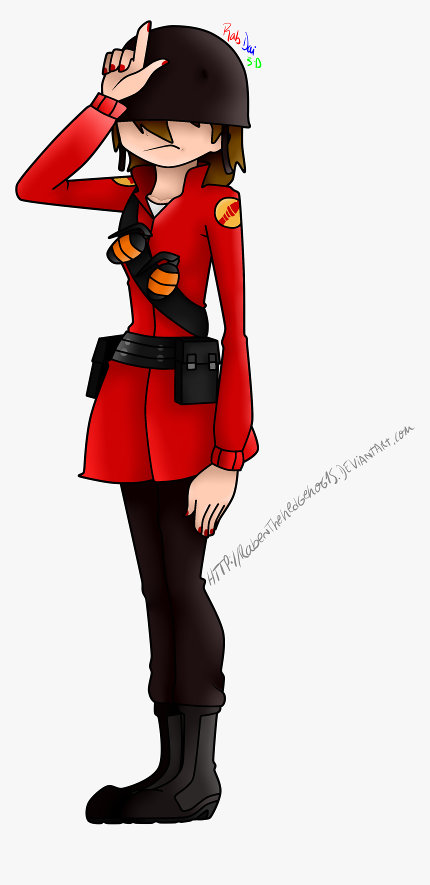 Female Soldier / Tf2 - Tf2 Girl Soldier, HD Png Download, Free Download