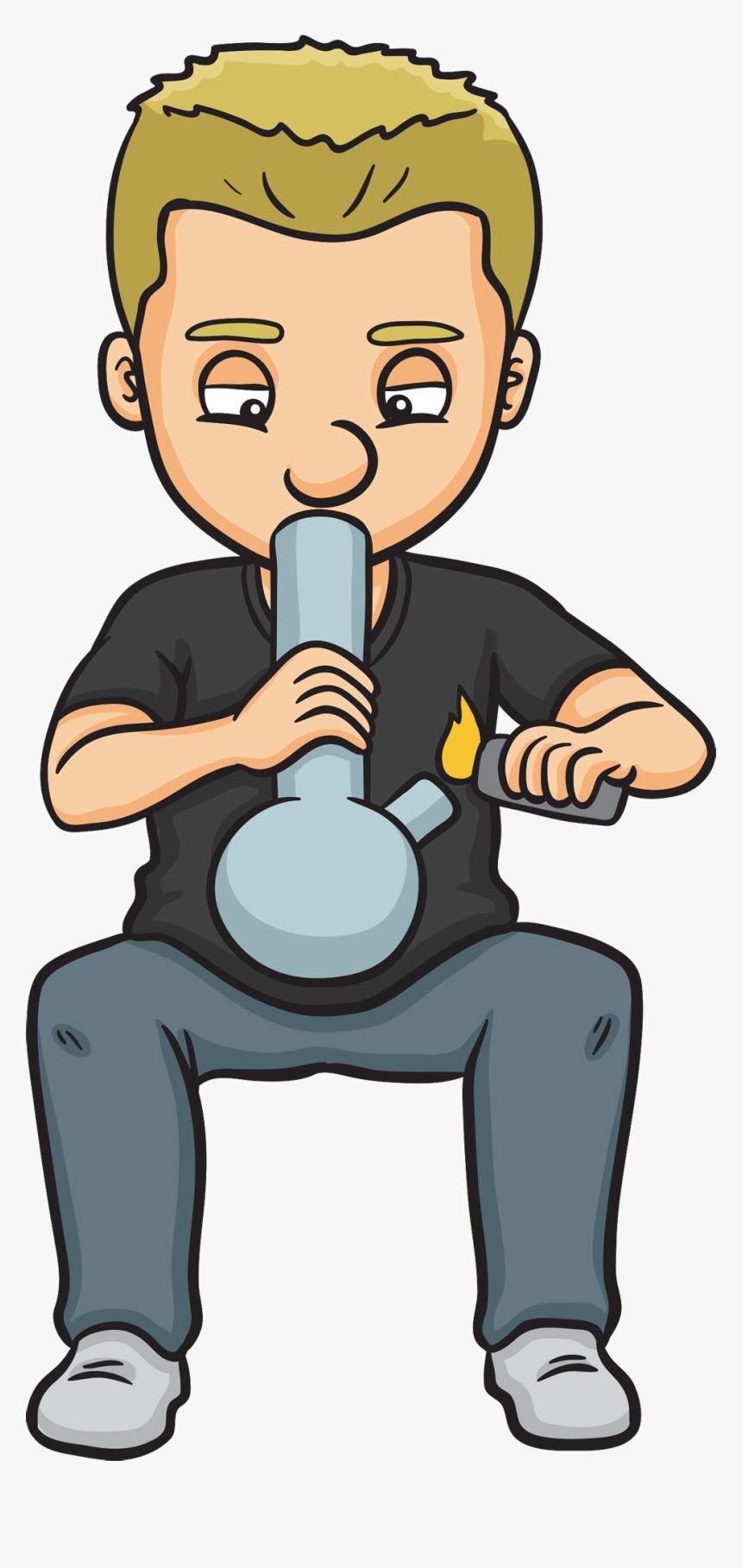 Buy Bongs For Sale - Weed Smoking Cartoon Png, Transparent Png, Free Download