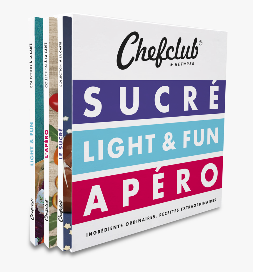 Coffret 3 Livres "le Sucré, L"apéro, Light & Fun" - Book Cover, HD Png Download, Free Download