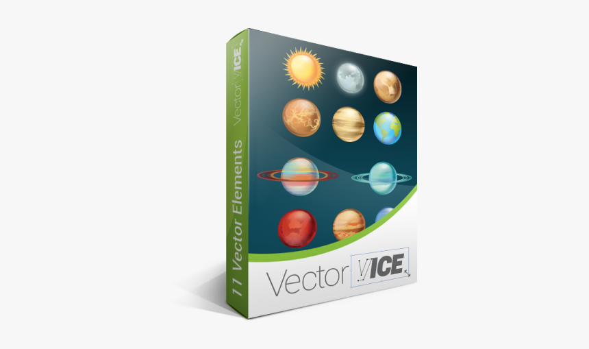 Solar System Planets Vector Graphics Pack - Graphic Design, HD Png Download, Free Download