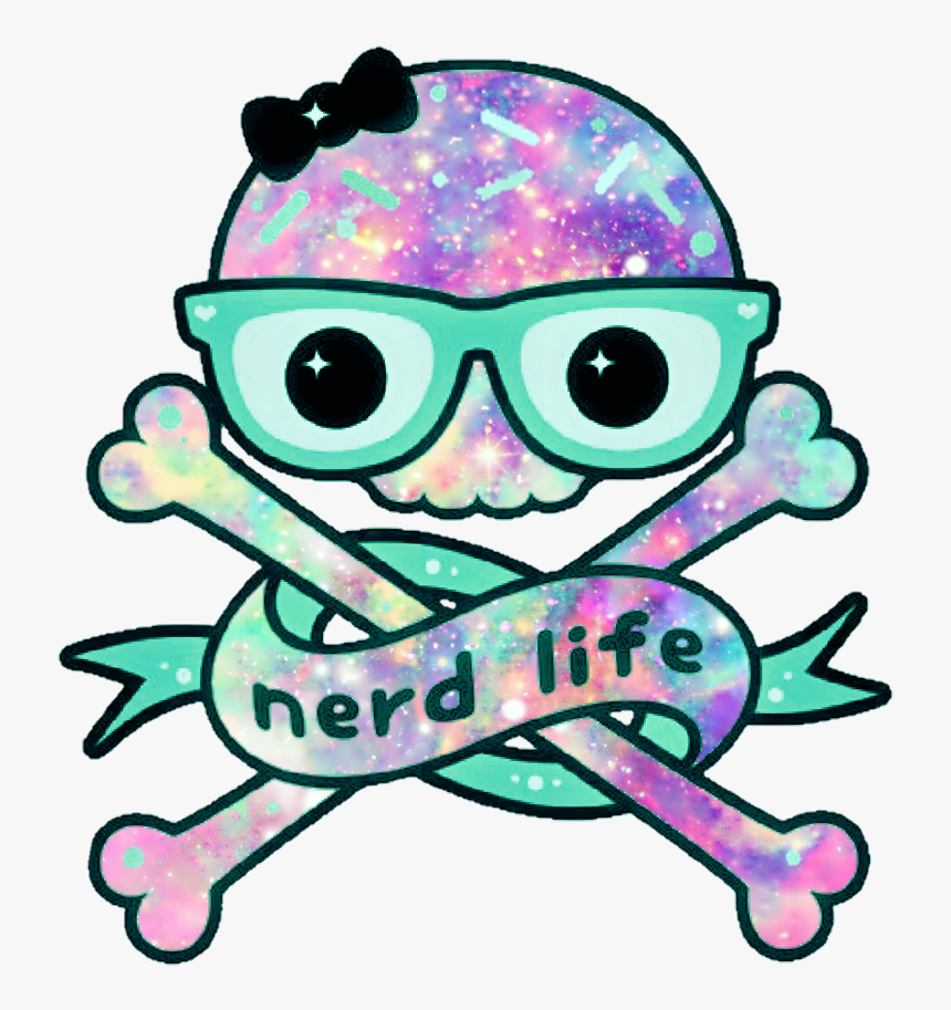 #nerd #alien #galaxy #space #banner #vector #hipster, HD Png Download, Free Download