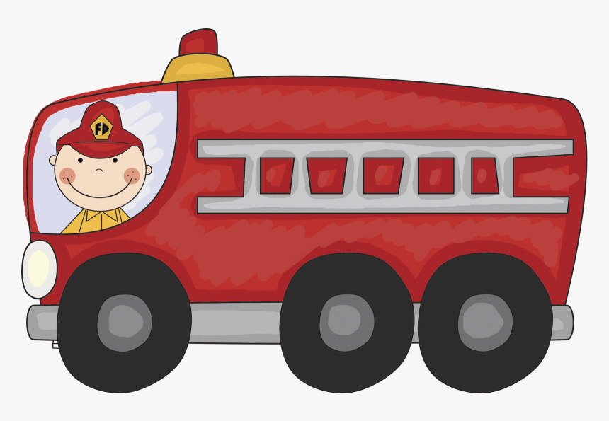 Vintage Fire Truck Clipart Fr - Clip Art Fire Truck Clipart, HD Png Download, Free Download