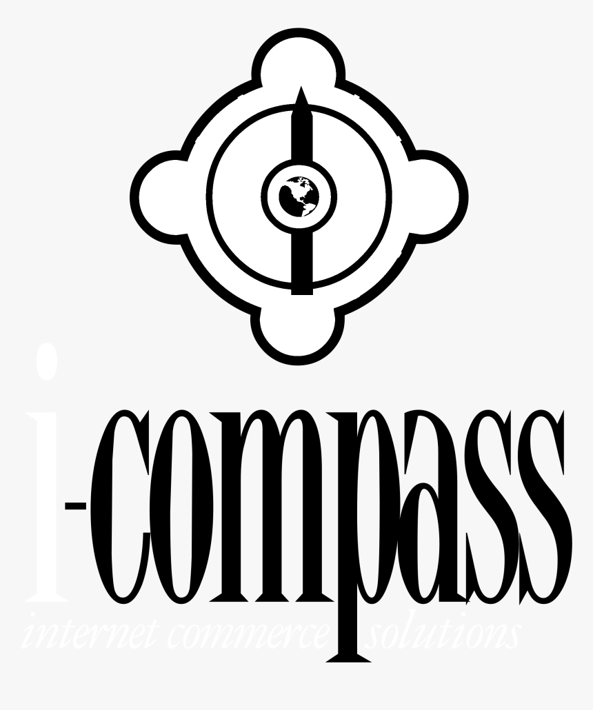 I Compass Logo Black And White - Illustration, HD Png Download, Free Download