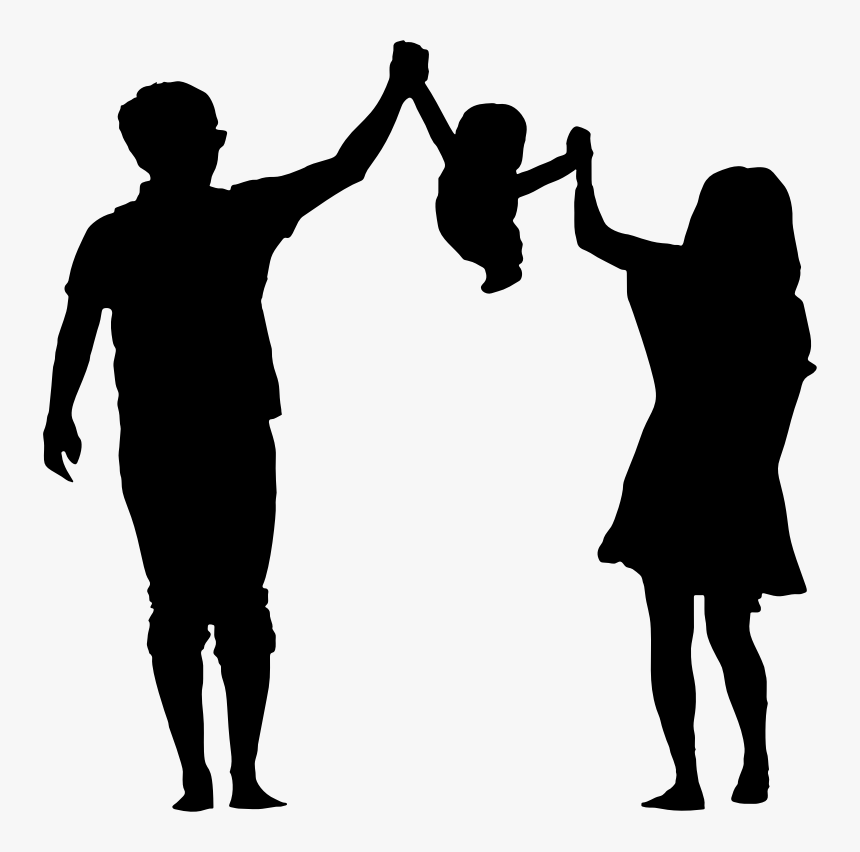 Transparent Background Family Silhouette, HD Png Download, Free Download