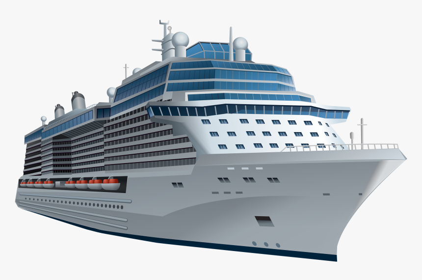 Cruise Clipart Shipping Boat - Cruise Ship White Background, HD Png Download, Free Download