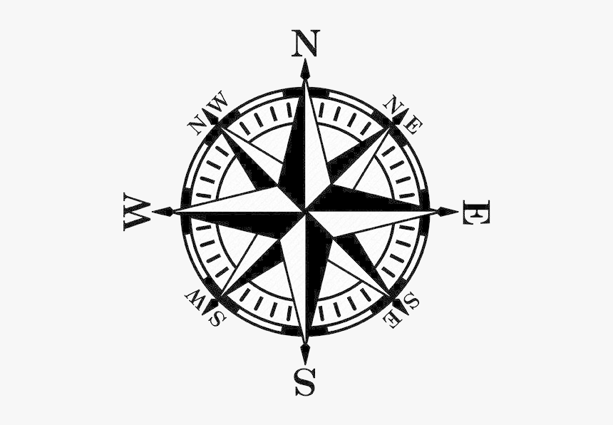 nautical compass vector