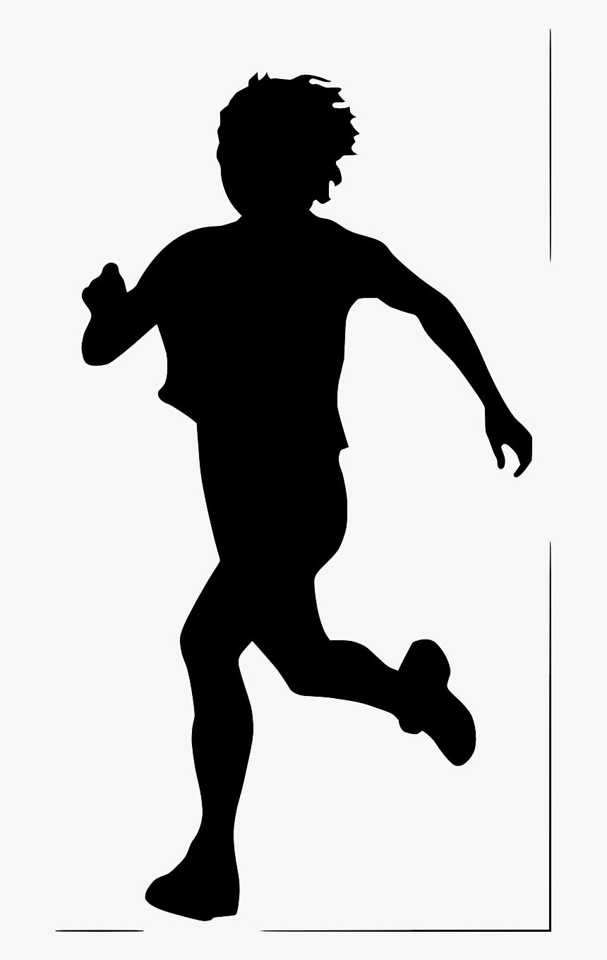 Transparent Runner Silhouette Clipart - Silhouette Of Person Running, HD Png Download, Free Download