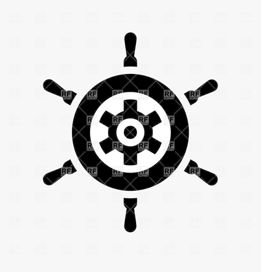 Ship Wheel Icon Stock Vector Image Transparent Png - Icon, Png Download, Free Download