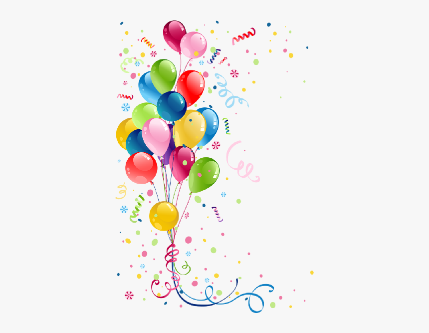 Confetti Clipart Office Party - Balloon Happy Birthday Png, Transparent Png, Free Download