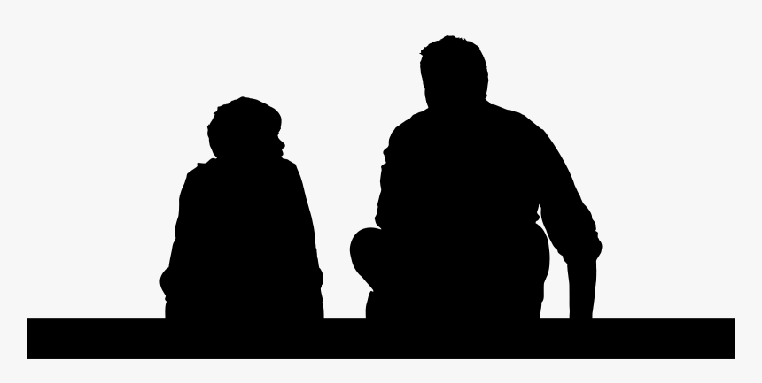 Son Silhouette At Getdrawings - Talking To My Younger Self, HD Png Download, Free Download