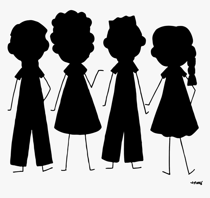 Transparent Bear Clipart Silhouette - Silhouette People Cartoon Png, Png  Download - kindpng