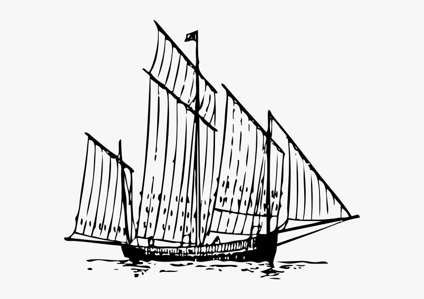 Free Vector Ship Clip Art - 1800s Ship Clip Art, HD Png Download, Free Download