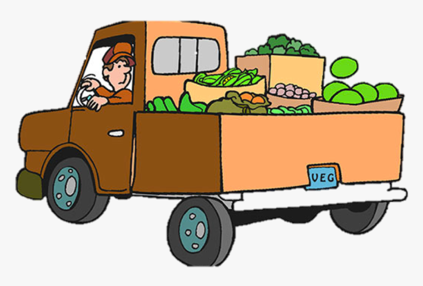 Produce Truck Clip Art, HD Png Download - kindpng.