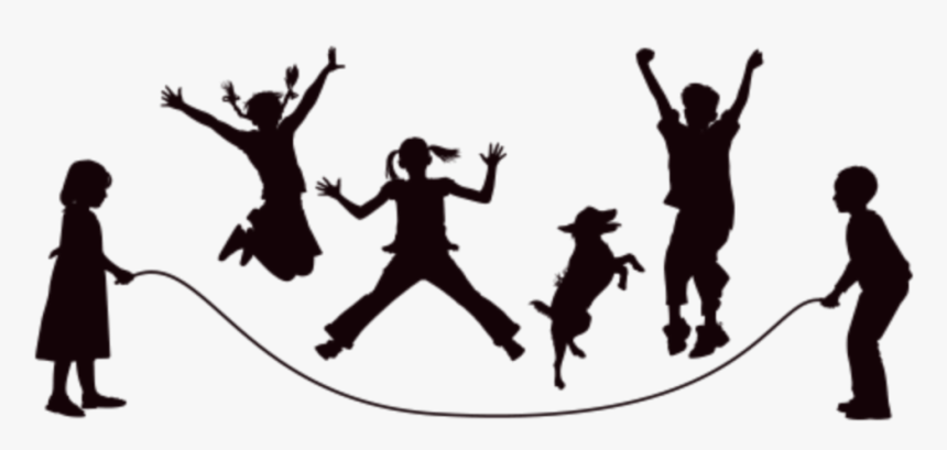 Jumping Silhouette Png - Children Shadow, Transparent Png, Free Download