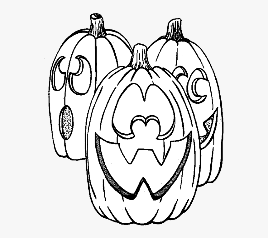 Clipart Of Halloween Coloring Pages, HD Png Download, Free Download