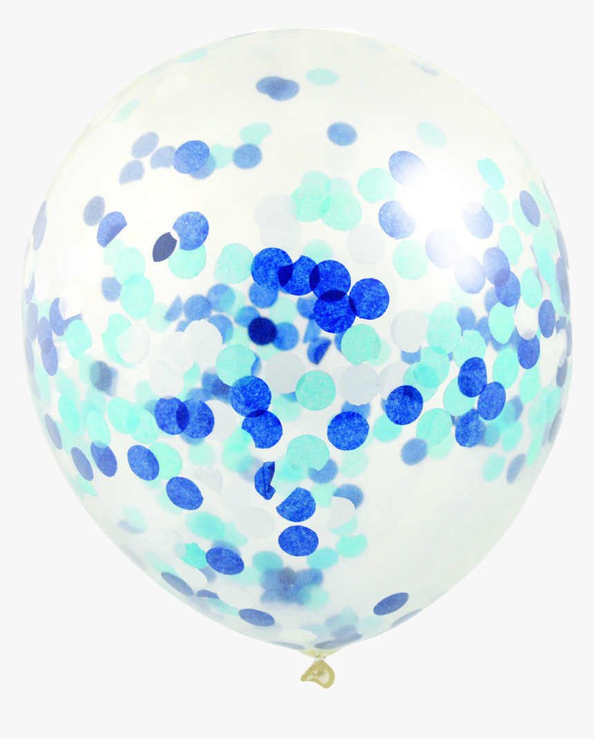 Load Image Into Gallery Viewer, Blue Confetti Balloon - Blue Confetti Balloons, HD Png Download, Free Download