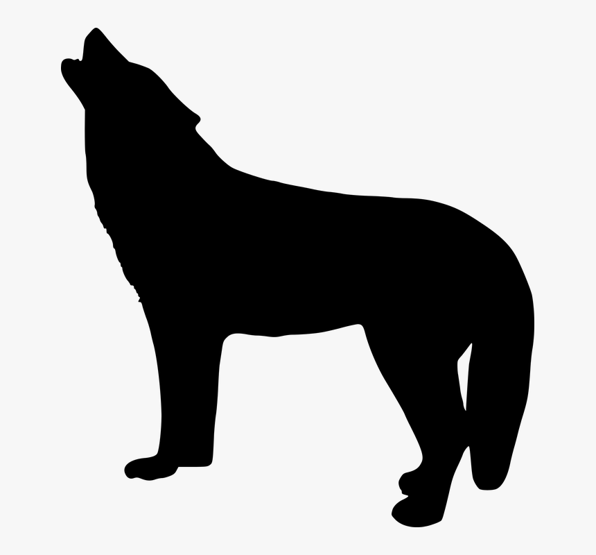 Silhouette, Wolf, Howling, Art, Wild, Animal, Nature - Silueta De Perro Png, Transparent Png, Free Download