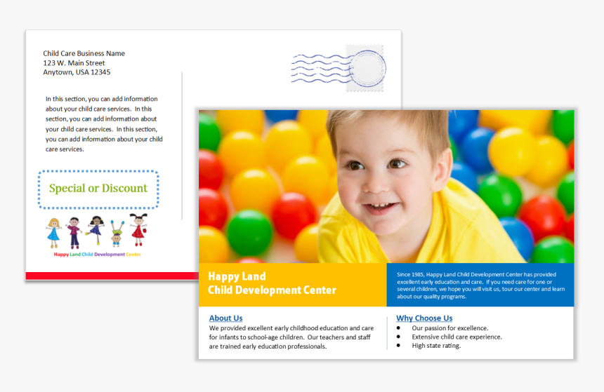 Child Care Business Cards, Child Care Folders, Child - Nano Vista, HD Png Download, Free Download